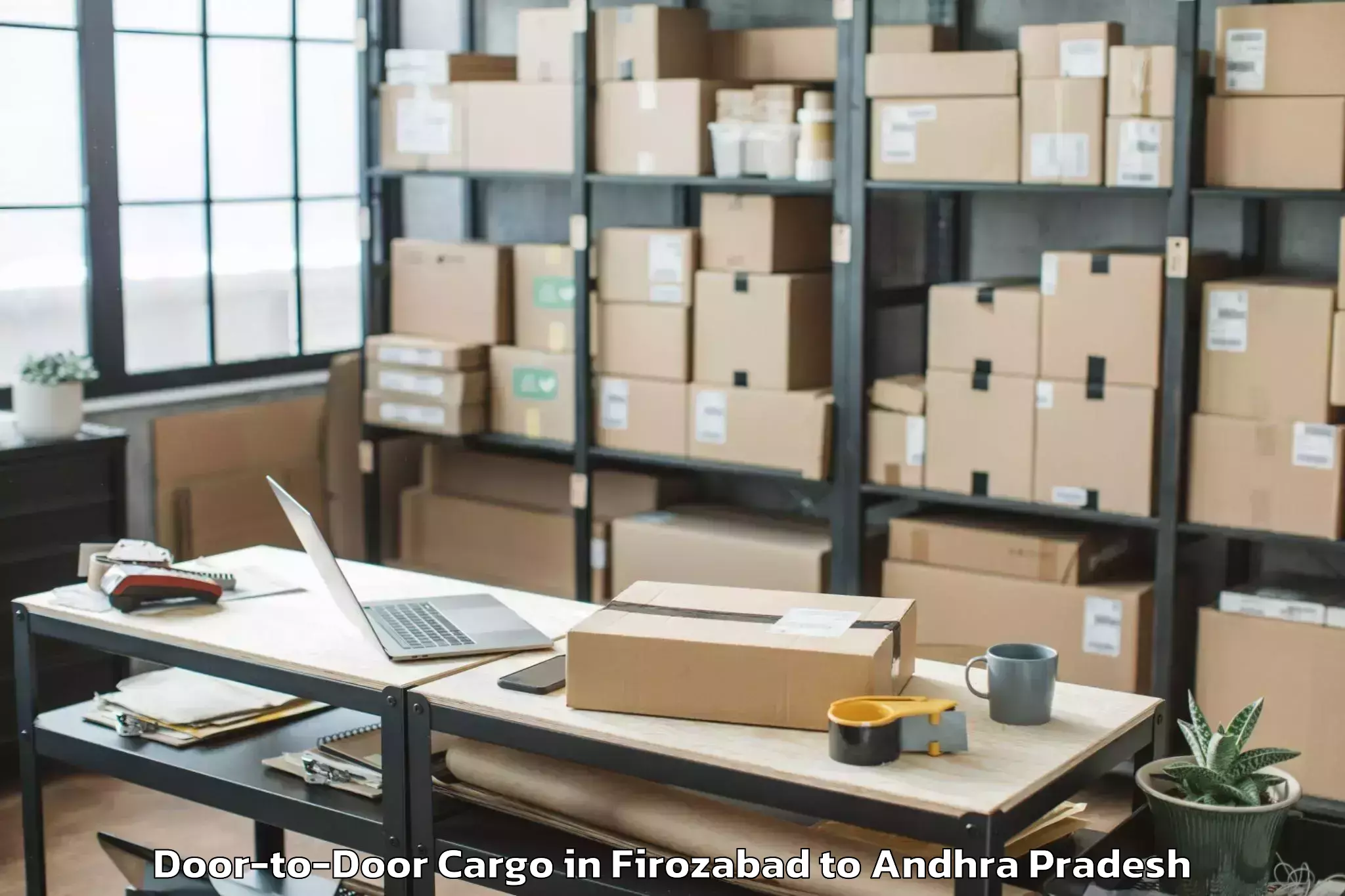 Professional Firozabad to Macherla Door To Door Cargo